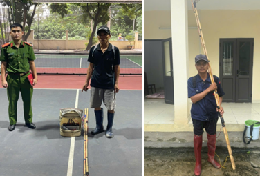 Công an xã Mao Điền kiên quyết xử phạt hành vi sử dụng kích điện khai thác thủy sản trái phép
